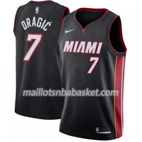 Maillot Homme Miami Heat Goran Dragic 7 Nike 2017-18 Noir Swingman